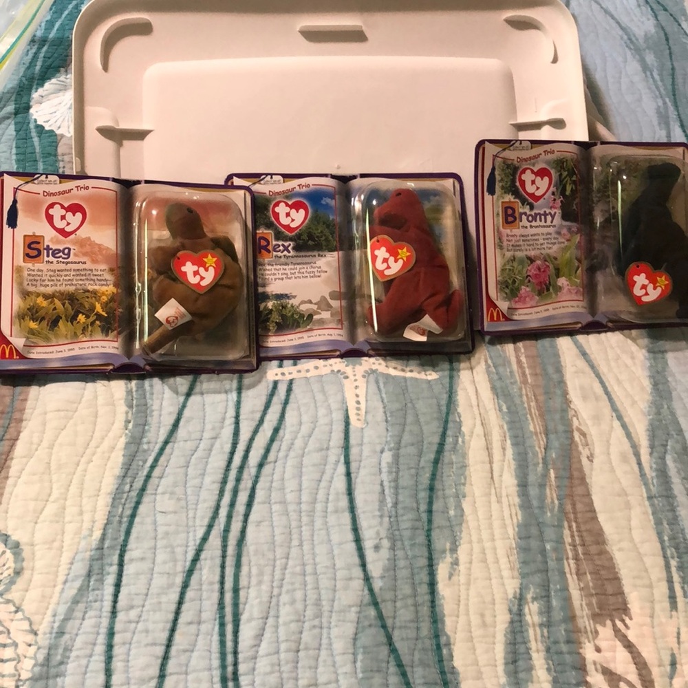 Ty Beanie Babies Dinosaur Trio Set McDonald’s